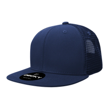 Decky 1052 Blank 6 Panel Trucker Hat, Flat Bill Snapback - 1052