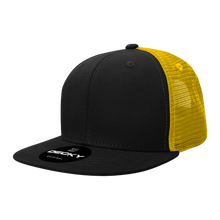 Decky 1052 Blank 6 Panel Trucker Hat, Flat Bill Snapback - 1052