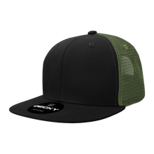 Decky 1052 Blank 6 Panel Trucker Hat, Flat Bill Snapback - 1052