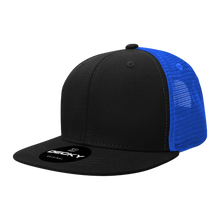 Decky 1052 Blank 6 Panel Trucker Hat, Flat Bill Snapback - 1052