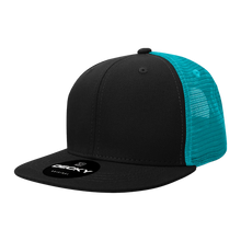 Decky 1052 Blank 6 Panel Trucker Hat, Flat Bill Snapback - 1052