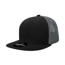 Decky 1052 Blank 6 Panel Trucker Hat, Flat Bill Snapback - 1052