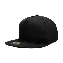 Decky 1064 5 Panel Flat Bill, Cotton Snapback Hat