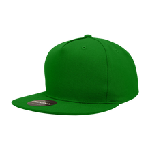 Decky 1064 5 Panel Flat Bill, Cotton Snapback Hat