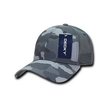 Decky 218 - 6 Panel Low Profile Structured Camo Trucker Hat