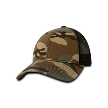 Decky 218 - 6 Panel Low Profile Structured Camo Trucker Hat