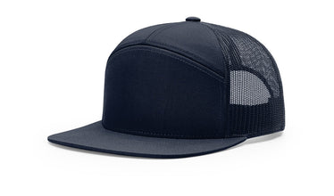 Richardson 168 7-Panel Trucker Hat, Flat Bill SnapbackRichardson 168 7-Panel Trucker Hat, Flat Bill Snapback