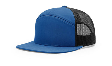 Richardson 168 7-Panel Trucker Hat, Flat Bill SnapbackRichardson 168 7-Panel Trucker Hat, Flat Bill Snapback