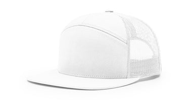 Richardson 168 7-Panel Trucker Hat, Flat Bill SnapbackRichardson 168 7-Panel Trucker Hat, Flat Bill Snapback