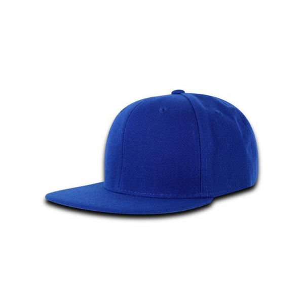 Decky 7011 - Youth 6 Panel High Profile Structured Snapback, Kids Flat Bill Hat