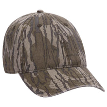 Otto Mossy Oak Camouflage Garment Washed 6 Panel Low Pro Baseball Cap, Camo Dad Hat - 171-1296