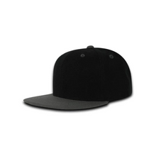 Decky 7011 - Youth 6 Panel High Profile Structured Snapback, Kids Flat Bill Hat