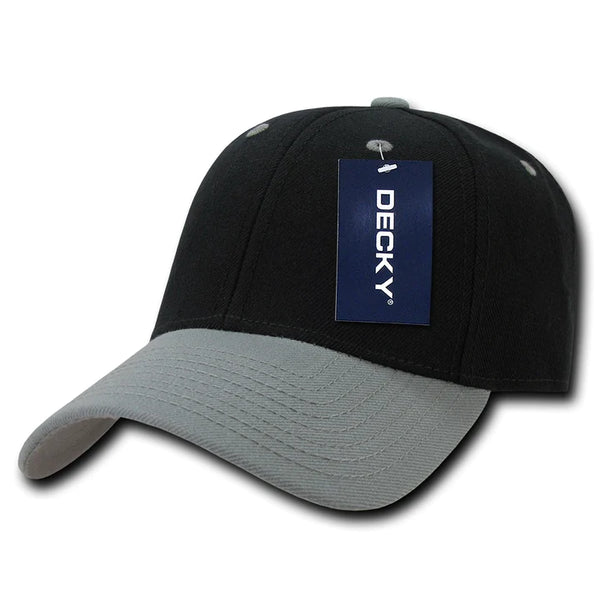 Decky 206 - 6 Panel Low Profile Structured Cap, Baseball Hat