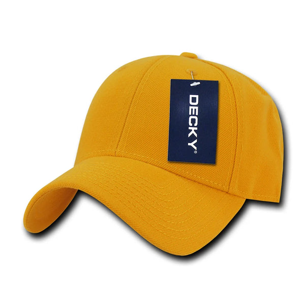 Decky 206 - 6 Panel Low Profile Structured Cap, Baseball Hat