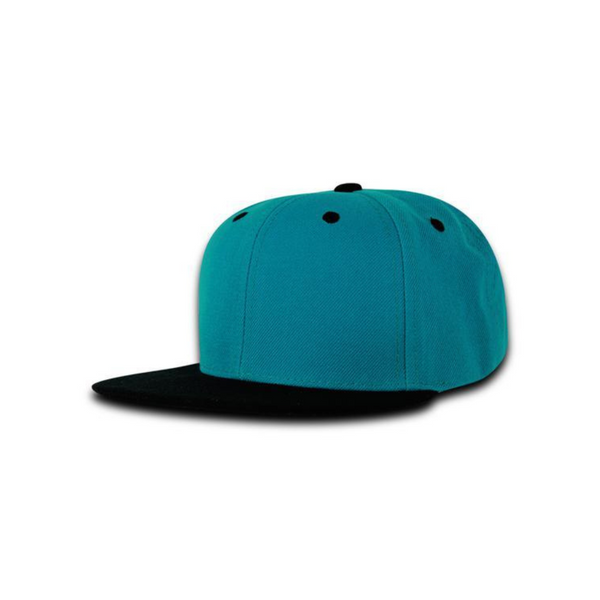 Decky 7011 - Youth 6 Panel High Profile Structured Snapback, Kids Flat Bill Hat