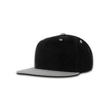 Decky 7011 - Youth 6 Panel High Profile Structured Snapback, Kids Flat Bill Hat