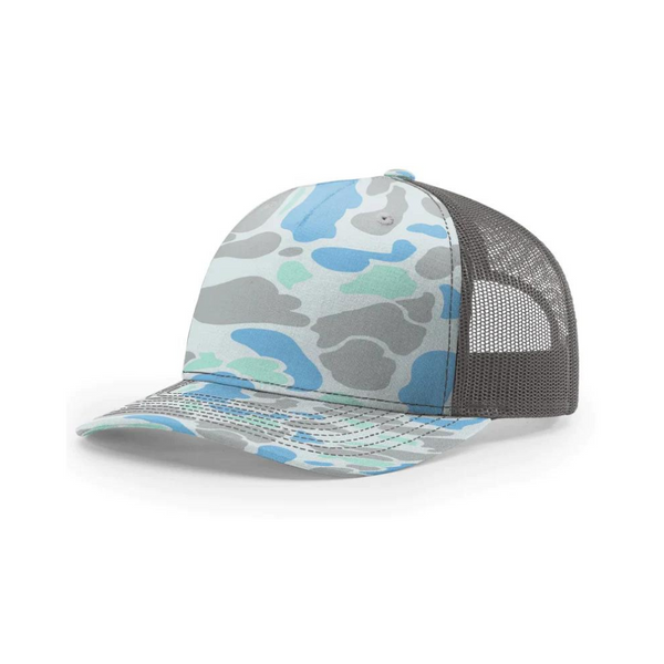 Richardson 112PFP Printed Five Panel Trucker Hat Camo Cap - 112 PFP