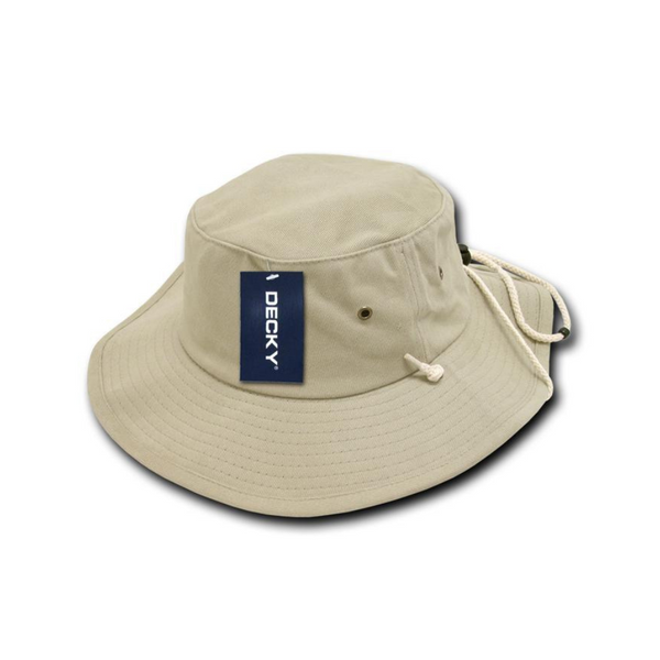 Decky 510 - Structured Cotton Aussie Hat, Australian Bucket Cap