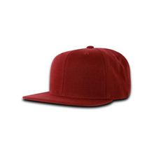 Decky 7011 - Youth 6 Panel High Profile Structured Snapback, Kids Flat Bill Hat