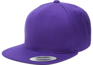 Yupoong 6089M Premium Snapback Hat, Flat Bill Cap - YP Classics