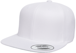 Yupoong 6089M Premium Snapback Hat, Flat Bill Cap - YP Classics