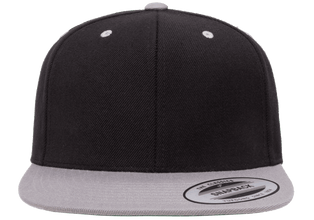 Yupoong 6089MT Premium Snapback Hat, Flat Bill Cap, 2-Tone Colors - YP Classics