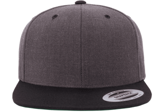 Yupoong 6089MT Premium Snapback Hat, Flat Bill Cap, 2-Tone Colors - YP Classics