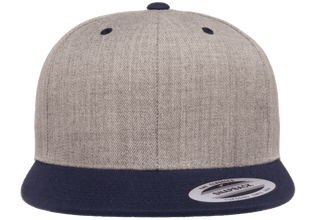 Yupoong 6089MT Premium Snapback Hat, Flat Bill Cap, 2-Tone Colors - YP Classics