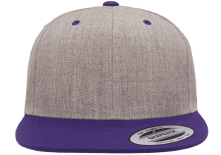 Yupoong 6089MT Premium Snapback Hat, Flat Bill Cap, 2-Tone Colors - YP Classics