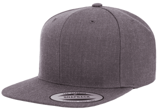 Yupoong 6089M Premium Snapback Hat, Flat Bill Cap - YP Classics