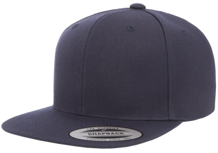 Yupoong 6089M Premium Snapback Hat, Flat Bill Cap - YP Classics