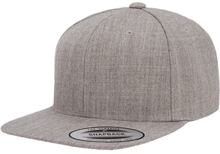 Yupoong 6089M Premium Snapback Hat, Flat Bill Cap - YP Classics