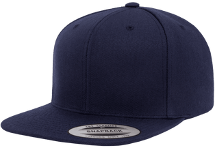 Yupoong 6089M Premium Snapback Hat, Flat Bill Cap - YP Classics