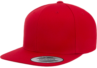 Yupoong 6089M Premium Snapback Hat, Flat Bill Cap - YP Classics