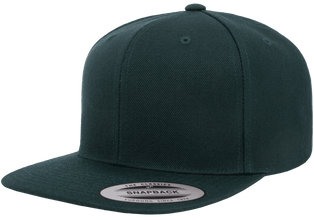 Yupoong 6089M Premium Snapback Hat, Flat Bill Cap - YP Classics