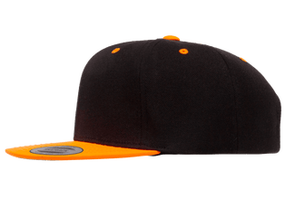 Yupoong 6089MT Premium Snapback Hat, Flat Bill Cap, 2-Tone Colors - YP Classics