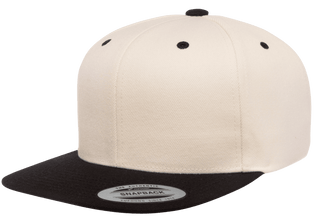 Yupoong 6089MT Premium Snapback Hat, Flat Bill Cap, 2-Tone Colors - YP Classics