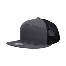 Decky 1133 - Blank 7 Panel Trucker Flat Hat