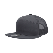 Decky 1133 - Blank 7 Panel Trucker Flat Hat