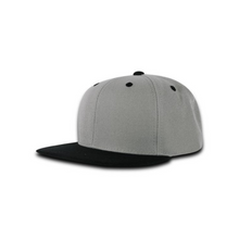 Decky 7011 - Youth 6 Panel High Profile Structured Snapback, Kids Flat Bill Hat