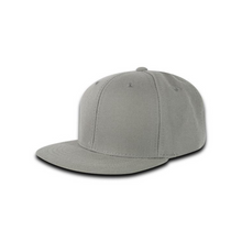 Decky 7011 - Youth 6 Panel High Profile Structured Snapback, Kids Flat Bill Hat