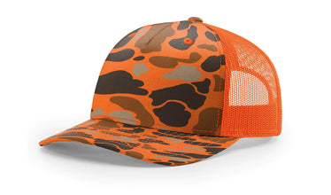 Richardson 112PFP Printed Five Panel Trucker Hat Camo Cap - 112 PFP