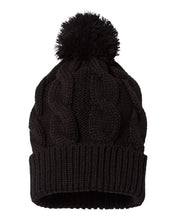 Richardson 141 - Chunk Twist Knit Beanie with Cuff & Pom - 141