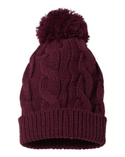 Richardson 141 - Chunk Twist Knit Beanie with Cuff & Pom - 141