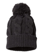 Richardson 141 - Chunk Twist Knit Beanie with Cuff & Pom - 141