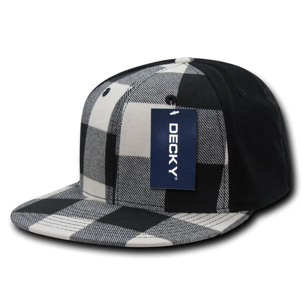 Decky 903 - Structured Plaid Flex Cap