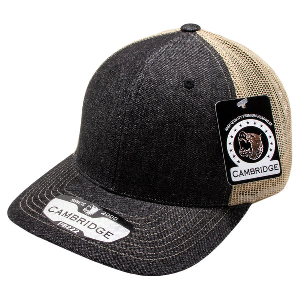 Pit Bull Cambridge PB222D Denim Trucker Hat PB222