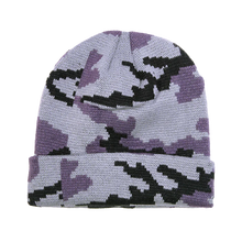 Decky 8030 - Camo Long Beanie, Camouflage Knit Beanie Cap