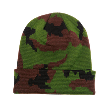 Decky 8030 - Camo Long Beanie, Camouflage Knit Beanie Cap