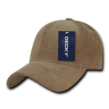 Decky 231 - 6 Panel Low Profile Structured Corduroy Cap